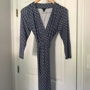 Ann Taylor Blue Wrap dress